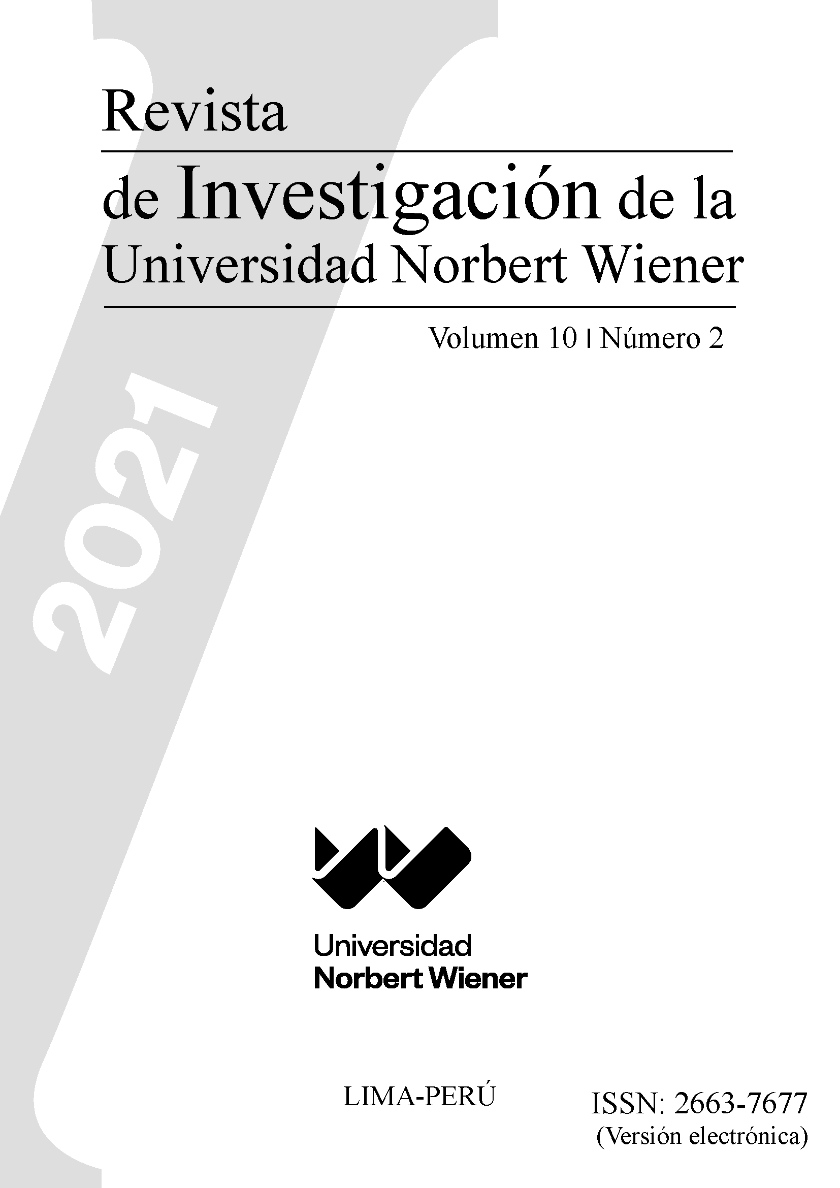 					Ver Vol. 10 Núm. 2 (2021): Revista de Investigación de la UNW
				