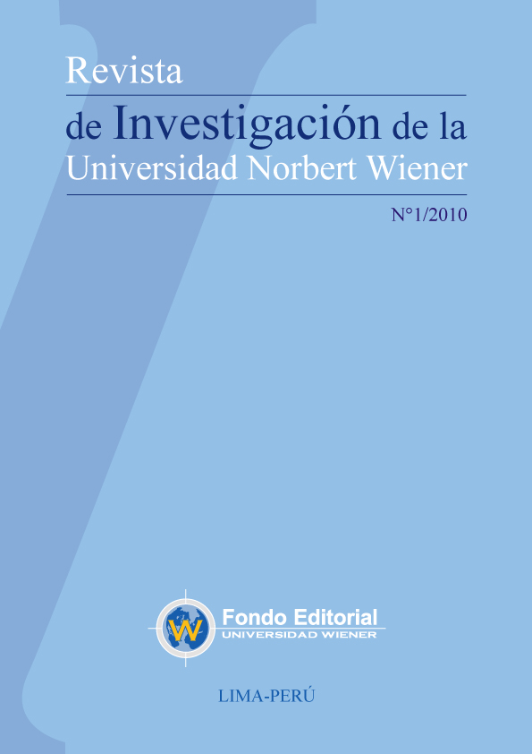 					Ver Vol. 1 Núm. 1 (2010): Revista de Investigación de la UNW
				
